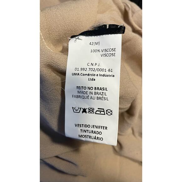 UMA Racquel Davidowicz Jeniffer Ombre Brown Midi Dress      Size: 42 / M - Picture 5 of 5